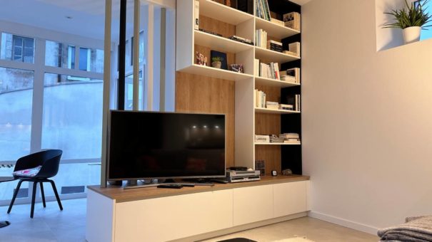 Création d'un meuble TV à Concarneau